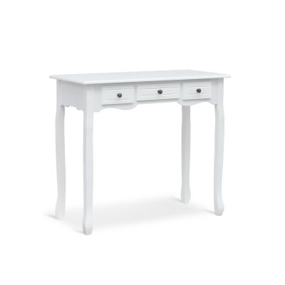 REESE Console Table with 3 Drawers - WHITE