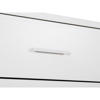 Bram Tallboy 5 Drawer Chest Dresser - White
