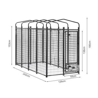 Bingo Pet Dog Kennel Metal Enclosure 2.4m x 1.2m
