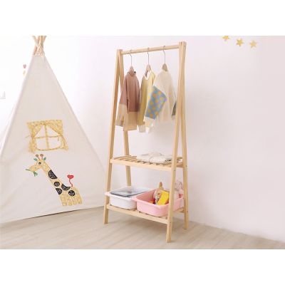 PEIPUS Wooden Clothes Rack - OAK