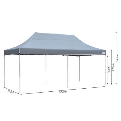 Toughout Thunderstorm Gazebo 3 x 6m - Grey