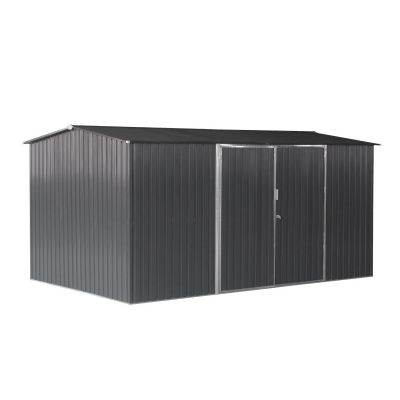 TOUGHOUT Garden Shed 2.6M x 4.1M x 2.1M BLACK