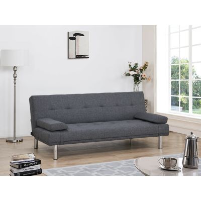 DENVER 3-Seater Sofa Bed GREY
