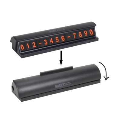 Temporary Parking Card Hidden Phone Number Card Plate