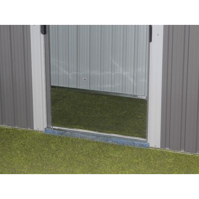 TOUGHOUT Garden Shed  2.37M x 1.31M x 1.81M Grey