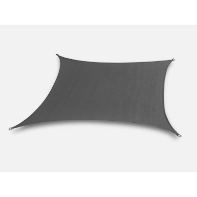 TOUGHOUT Shade Sail Rectangle 3m x 4m - CHARCOAL