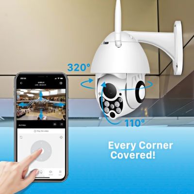 Full HD Outdoor WIFI PTZ CCTV Camera Motion Detection