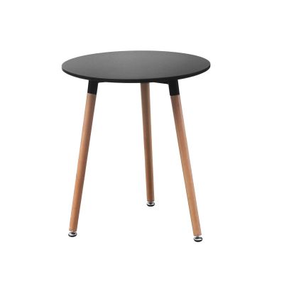 FINLEY Dining Table Round 60x70cm BLACK