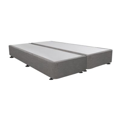 VINSON Fabric Super King Split Bed Base - GREY