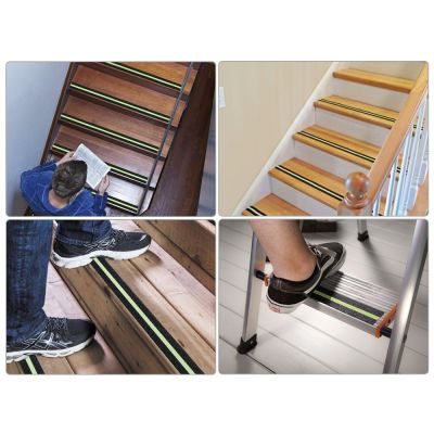 5cm x 5m Luminous Glow in Dark Anti Slip Tape - BLACK & GREEN