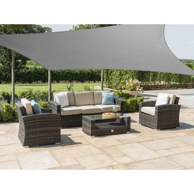 TOUGHOUT Shade Sail Square 5m x 5m - GREY