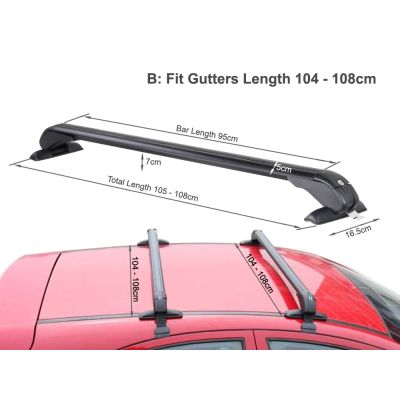 105cm Universal Car SUV Roof Rack Cross Bars 2PCS