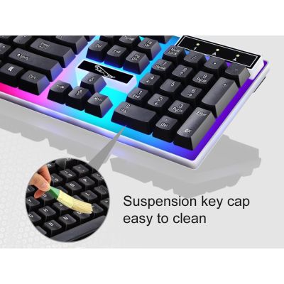 Corded LED Backlit Gaming Keyboard Mouse Set