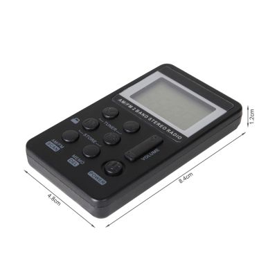 Rechargeable Mini AM FM Radio Pocket Headset Walkman