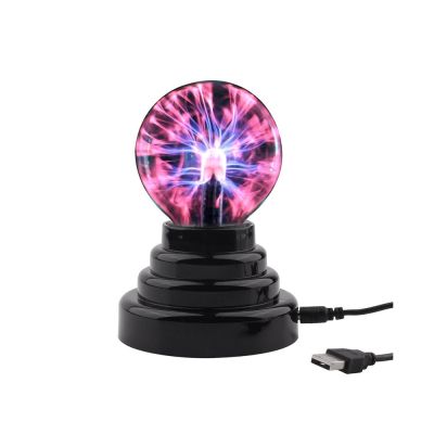 Glass Plasma Ball Sphere Lightning Light Lamp