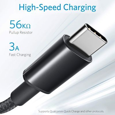 2 x Anker 1.8M Double-Braided Nylon USB-C Cable