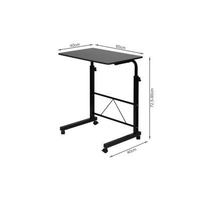 60 x 40cm Adjustable Laptop Stand Table - Black