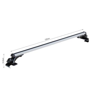 120cm Universal Roof Rack Cross Bars 2PC - SILVER