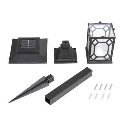 Square Solar LED Fence Light Outdoor Garden Post Cap Lamp