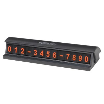 Temporary Parking Card Hidden Phone Number Card Plate