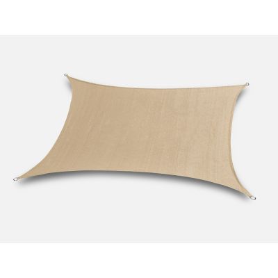TOUGHOUT Shade Sail Square 5m x 5m - DESERT SAND