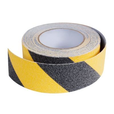 5cm x 10m Safety Warning Anti Slip Tape - BLACK & YELLOW