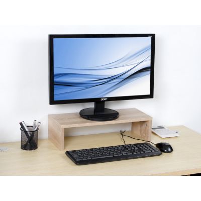 Computer Monitor Stand Laptop Stand Riser - Oak