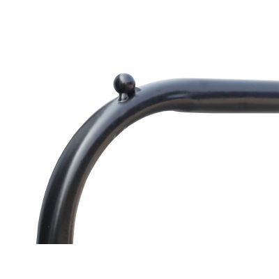 Metal Clothes Rack Stand Coat Hanger 104 x 152cm - Black