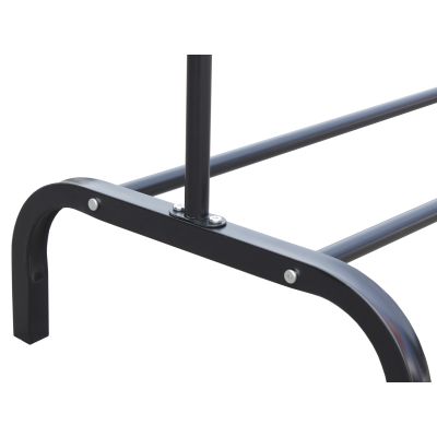 Metal Clothes Rack Stand Coat Hanger 104 x 152cm - Black