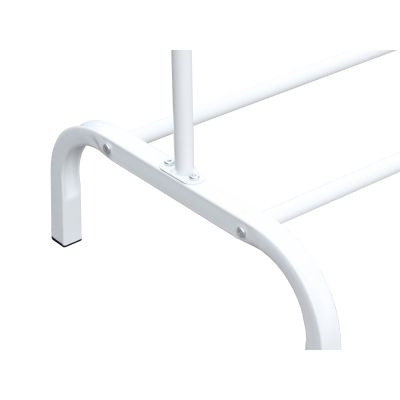 Metal Clothes Rack Stand Coat Hanger 104 x 152cm - White