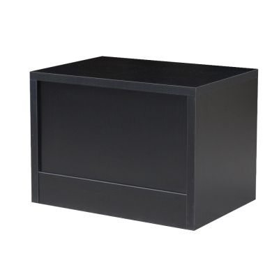 HASSAN Bedside Table with 1 Drawer - BLACK