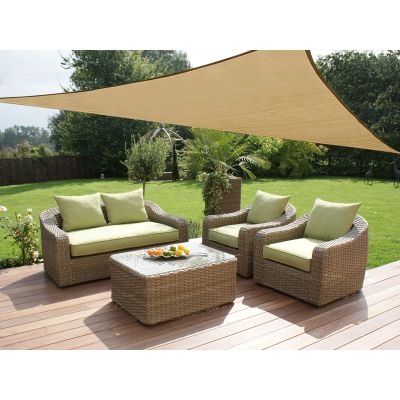 TOUGHOUT Shade Sail Triangle 3.6m x 3.6m x 3.6m - DESERT SAND