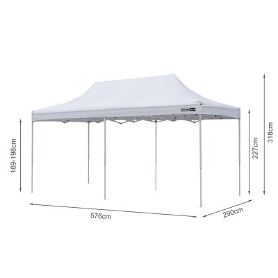 Toughout Breeze Gazebo 3 x 6m - White