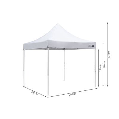 Toughout Thunderstorm Gazebo 3 x 3m - White