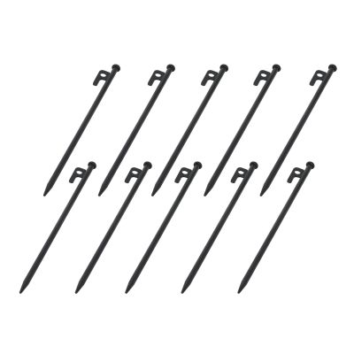 Heavy Duty Tent Stakes with Tent Ropes 30cm - Set of 10