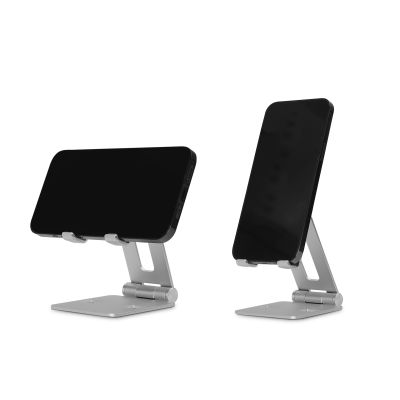 Foldable Tablet and Phone Holder - Silver