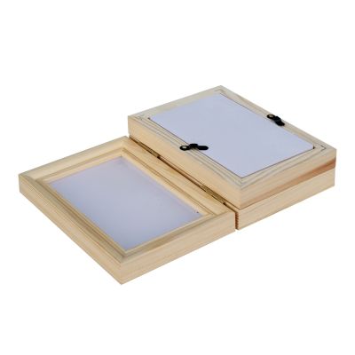 Baby Handprint and Footprint Clay Photo Frame Kit - NATURAL