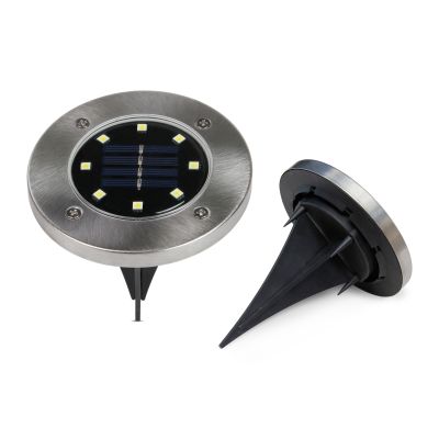 LED Solar Outdoor Garden Ground Lights - Set of 4