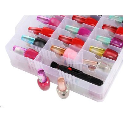 48 Grid Portable Nail Polish Organiser Storage Holder Case