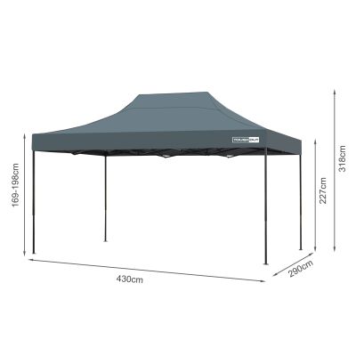 Toughout Breeze Gazebo 3 x 4.5m - Grey