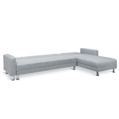 MINNESOTA 5 Seater Sofa Bed Futon with Chaise - GREY