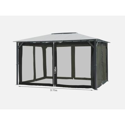 Mosquito Netting for ToughOut Patio Gazebo 4x3M 4PCS