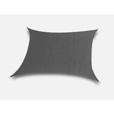 TOUGHOUT Shade Sail Square 5m x 5m - CHARCOAL