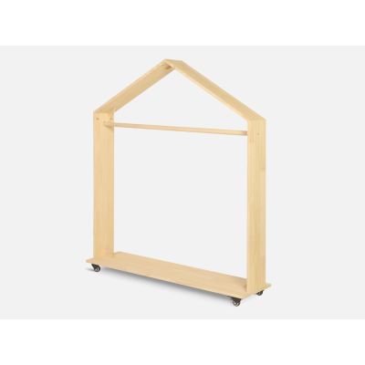 VOLTA Kids House Clothing Rack - OAK