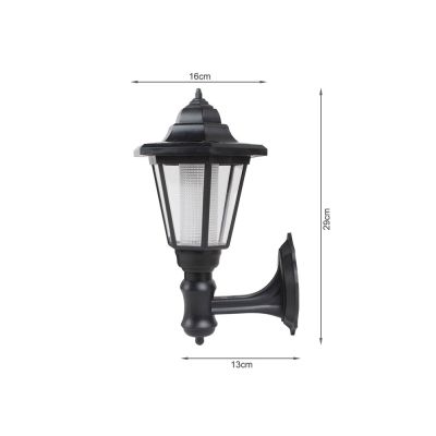 Outdoor Garden Solar Lights Lantern Lamp Wall Mounted