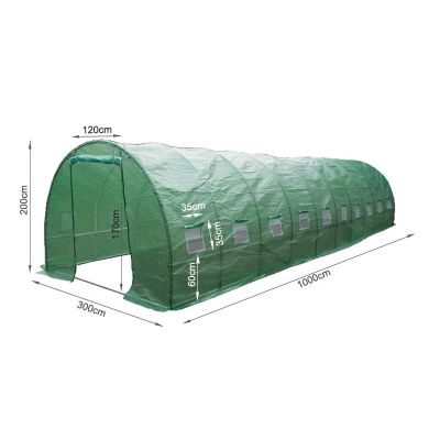 Tunnel Greenhouse 10x3x2M