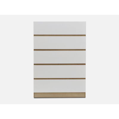 HARRIS Bedroom Storage Package 3PCS with Tallboy 5 Drawer - OAK + WHITE