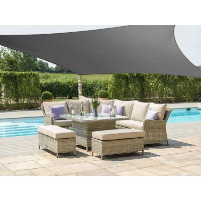 TOUGHOUT Shade Sail Rectangle 3m x 4m - CHARCOAL