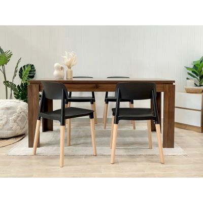 Azar Dining Table Rectangle 160 x 80cm - Walnut