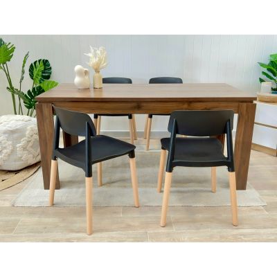 Azar Dining Table Rectangle 160 x 80cm - Walnut